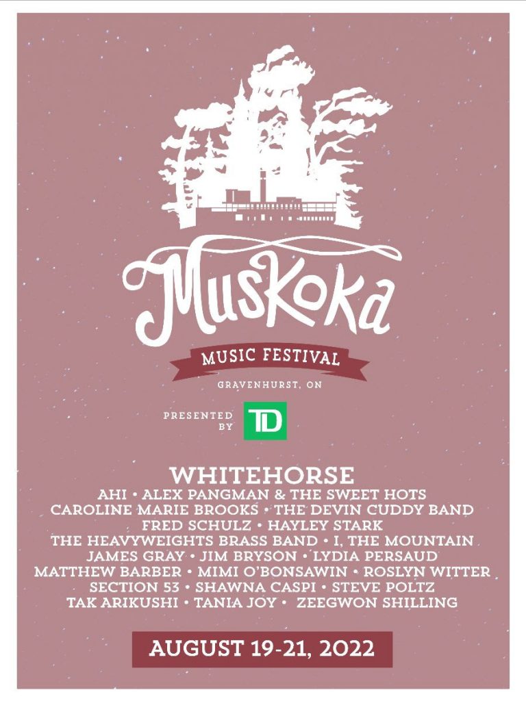 Muskoka Music Festival Lineup 2022
