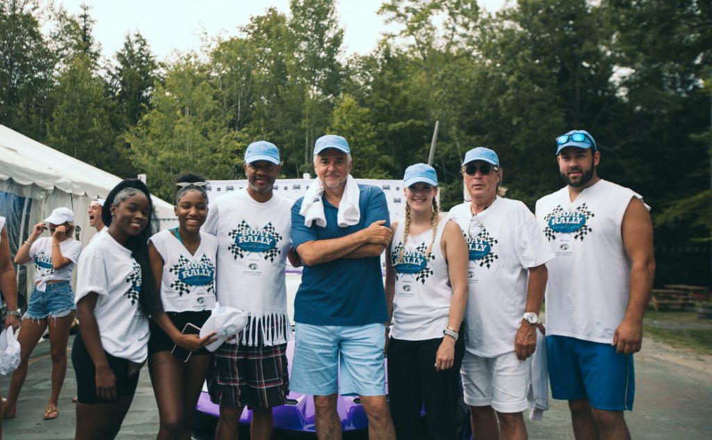 John O'Hurley with attendees at the boat rally in 2019