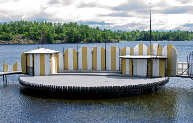 The Music on the Barge stage