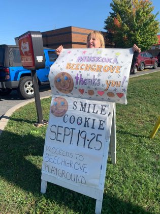 Gravenhurst Tim Hortons Smile Cookie Muskoka Beechgrove Public School