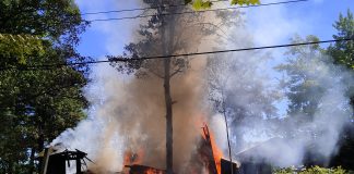 Tuesday afternoon fire in Gravenhurst