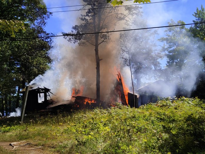 Tuesday afternoon fire in Gravenhurst