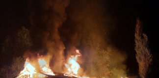 Fire on on Cedar Lane near Monica Lane, Sept. 12