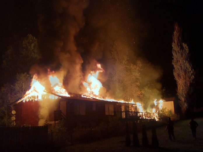 Fire on on Cedar Lane near Monica Lane, Sept. 12