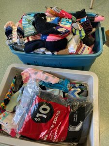 Socks donated for Socktober