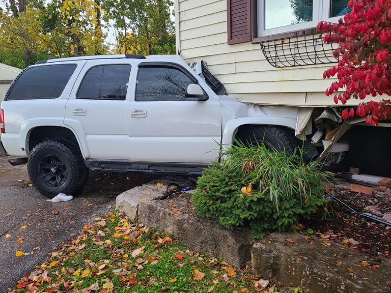 Suspect Drives Stolen Vehicle Into Orillia Home Suspect Drives Stolen Vehicle Into Orillia Home