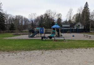The playground at Gravenhurst Public School