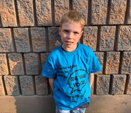 Nash, a local seven-year-old with apraxia