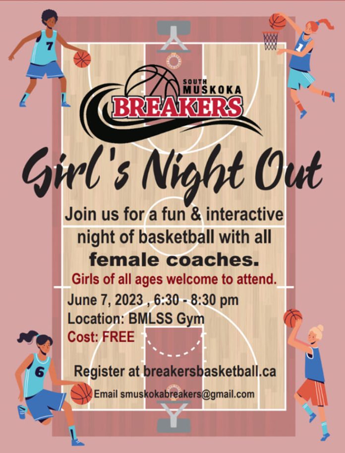 South Muskoka Breakers Basketball Girls Night Out