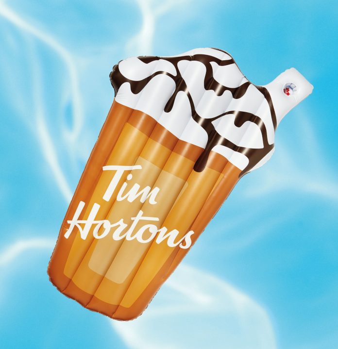 Tim Hortons-Get your Iced Capp Pool Floatie and Tims Beverage Co