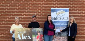 Legacy for Alex Kerswell cheque presentation