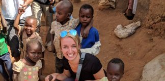 Kerri from Thrive for Good, who completed a challenge to highlight food insecurity, in Kenya