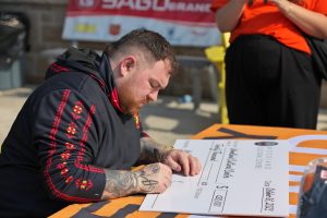 Wolf Energy cheque signing