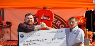 Wolf Energy cheque presentation
