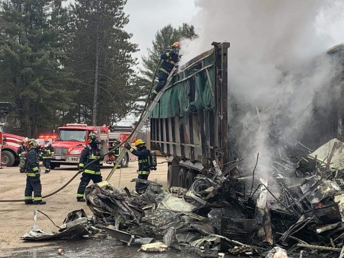 Trailer Fire PSFFA New Year's Eve
