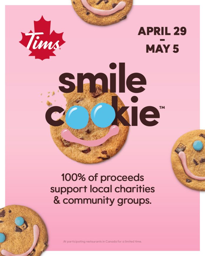 Tim Hortons-Tim Hortons week-long Smile Cookie campaign returns