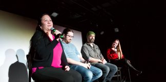 A filmmaker panel at Three Fires International Film Festival