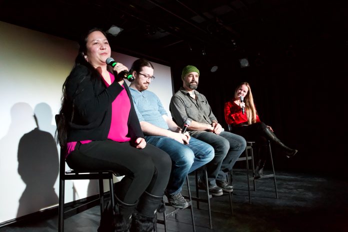 A filmmaker panel at Three Fires International Film Festival