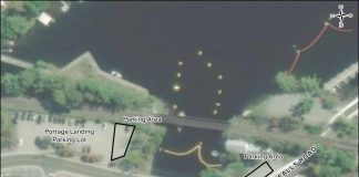 Map of equipment at Bala North Dam