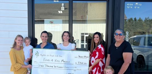 Muskoka 100 People Who Care Food4Kids Muskoka Cheque Presentation