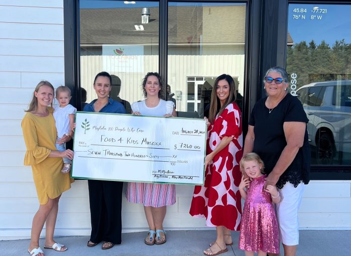 Muskoka 100 People Who Care Food4Kids Muskoka Cheque Presentation Muskoka 100 People Who Care Food4Kids Muskoka Cheque Presentation