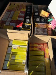 Donations of sweet treats and tea bags from Food4Kids Muskoka