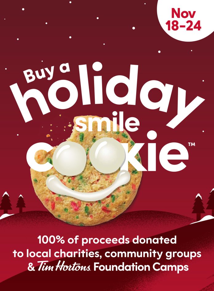 Tim Hortons-Tim Hortons Holiday Smile Cookie campaign returns No