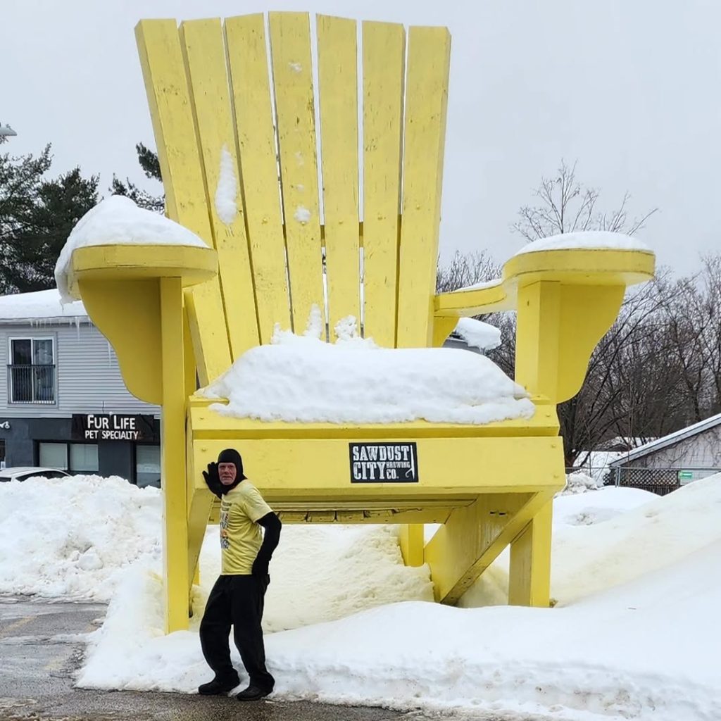 The Fellow in Yellow Trevor Redmond in Gravenhurst