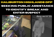 Suspect Located After Break And Enter To A Business In Haliburton