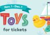 Orillia Toys For Tickets Campaign Kicks Off Nov. 1, 2025