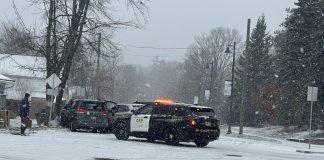 Bracebridge OPP Officers Responded To 16 Collisions During First Snowfall