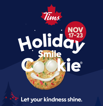 Tim Hortons Holiday Smile Cookie Campaign On Now
