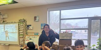 Monck Public School Holds Holiday Season Shoebox Drive