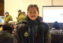 Cadet Flight Corporal Jupin Yi of 844 Norseman Royal Canadian Air Cadet Squadron pose for a photo during Exercise CHILLY HAWK in Earlton, Ont. on March 1, 2026. During Exercise CHILLY HAWK, Air Cadets from across Northern Ontario participated in aviation technology activities such as pilot simulations and safe drone operations. Photo by: NCdt Joshua Carson, Unit Public Affairs Representative