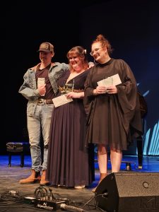 Top three finalists on Muskoka's Got Talent. Noah Ruttan (left), Hollie Stronks (middle), Mackenzie Lockhart (right).