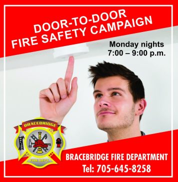 Going Door-To-Door To Promote Fire Safety In Bracebridge After Recent Structure Fires