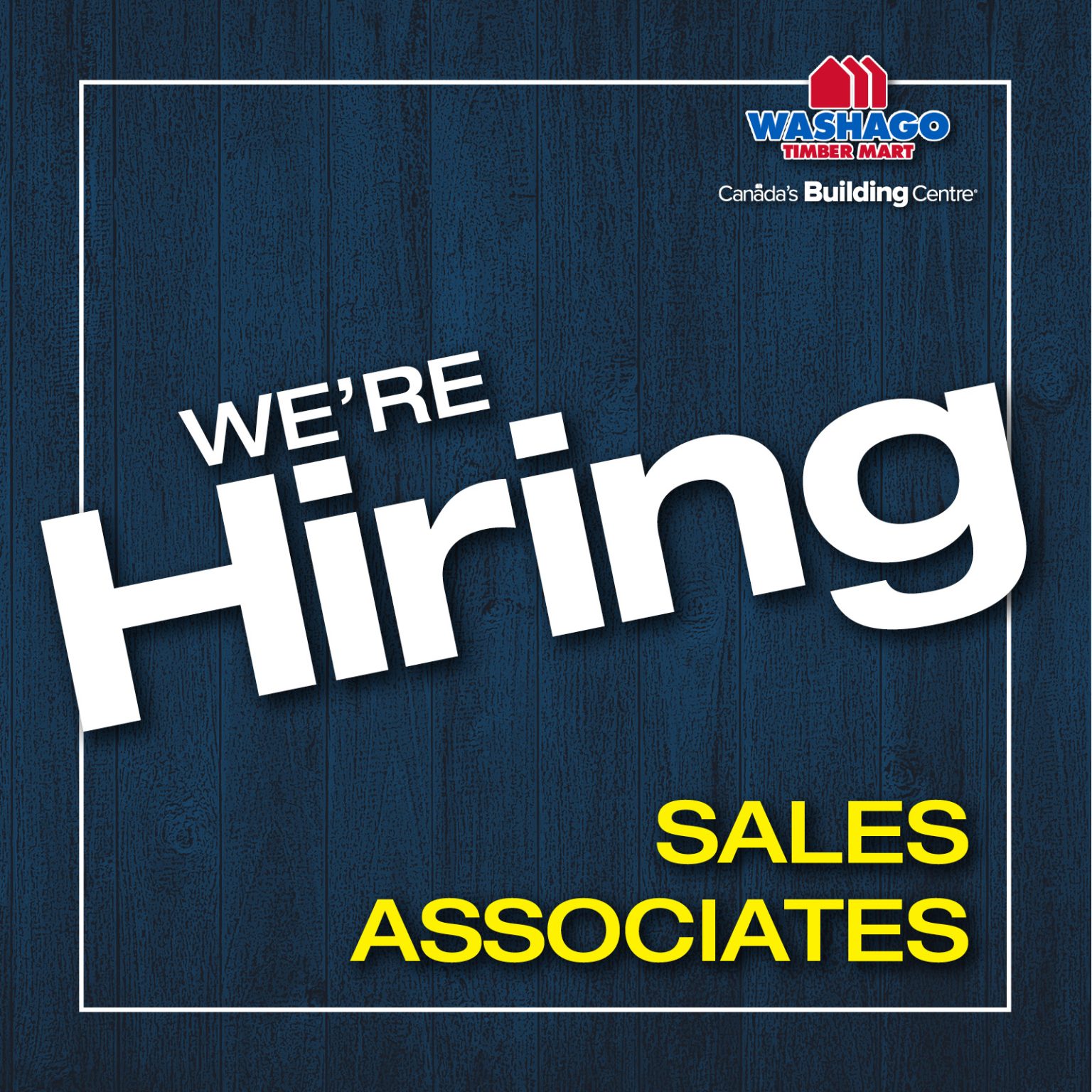 Washago Timber Mart Is Hiring - Sales Associate - Building Supplies