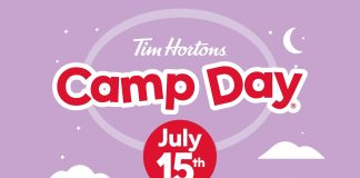 Tim Hortons Camp Day Is Back On July 15