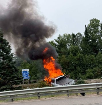Minor Injuries After Vehicle Fire On Hwy. 11 At Hwy. 60 Exit