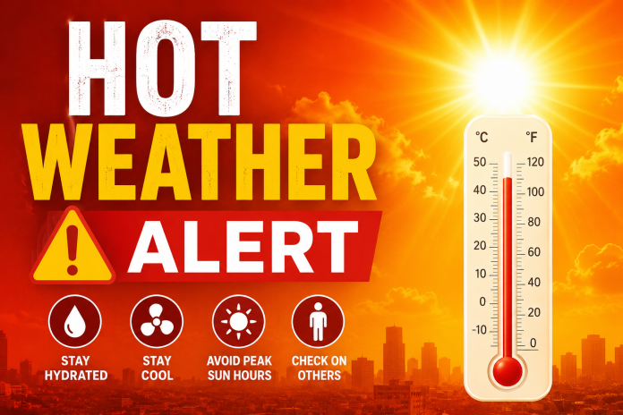weather alert hot