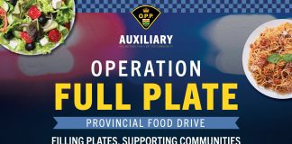 OPP Auxiliary Launches Province-Wide Food Drive