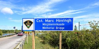 Manitoulin Bridge Dedicated To Fallen Police Officer