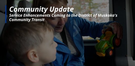 Service Enhancements Coming To The District Of Muskoka’s Community Transit Programs